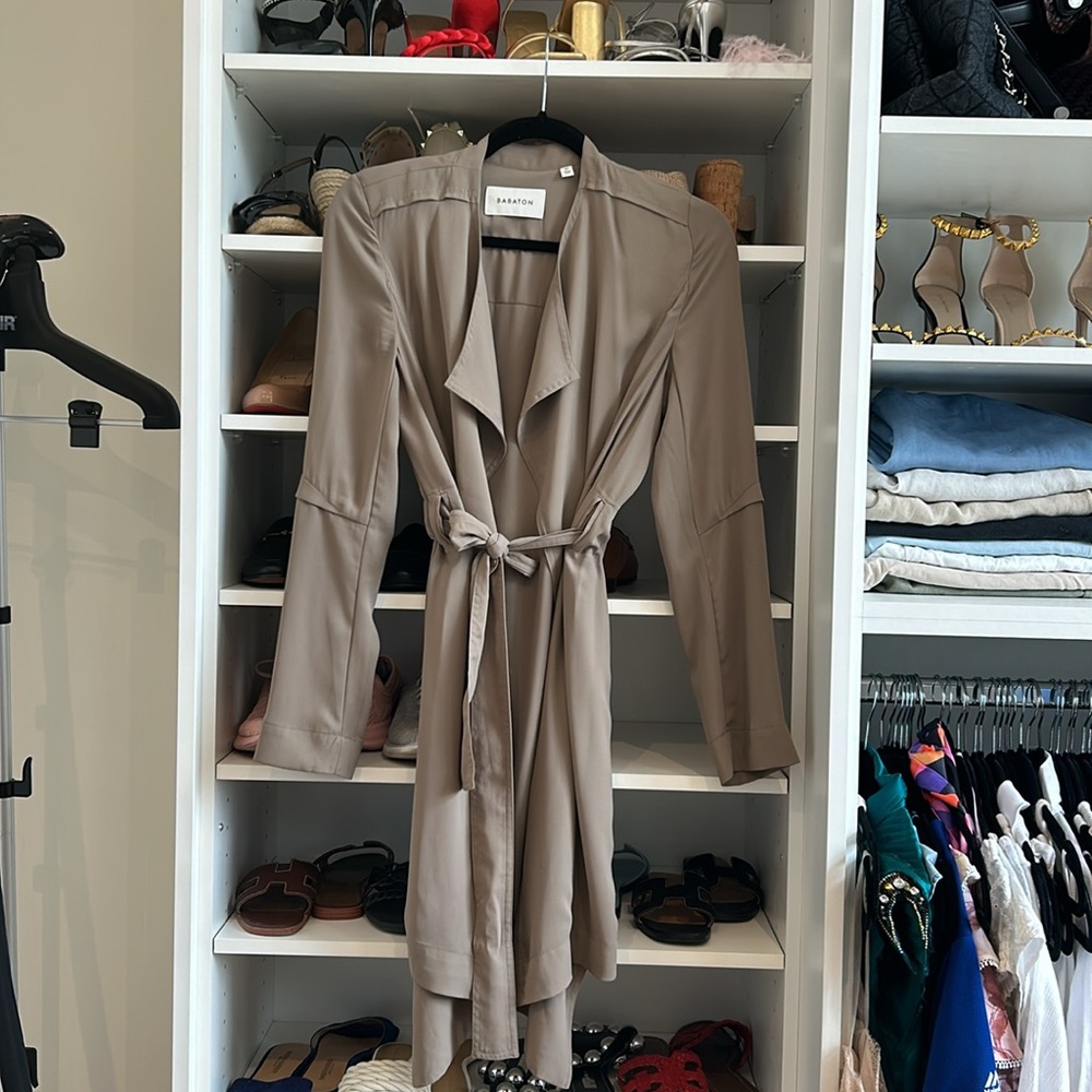 Babaton duster coat size XS